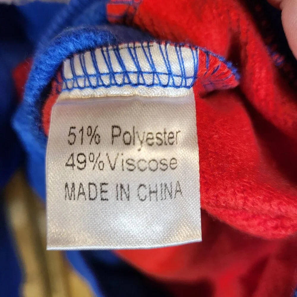 Zesica Long Sleeve Oversized Colorblock Sweatshirt Small Red/Blue NEW - Picture 7 of 8